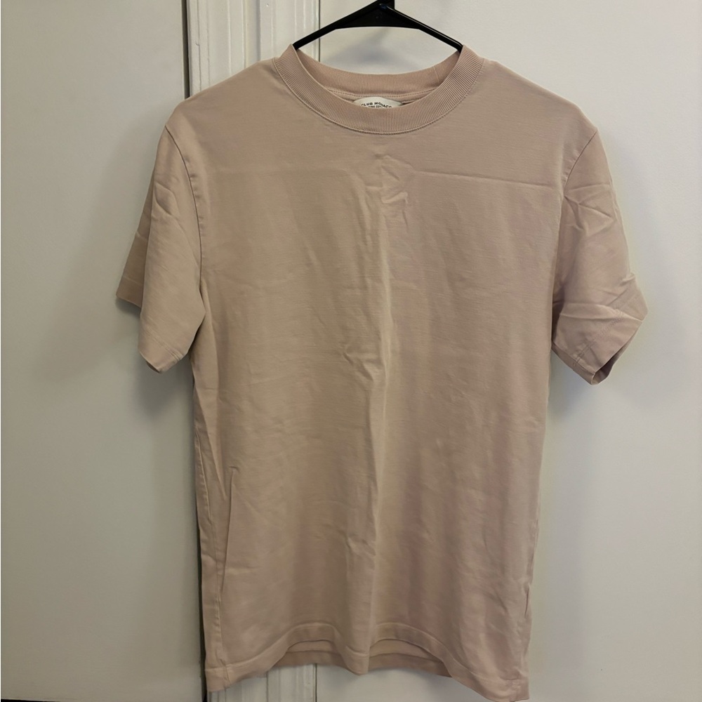 Club Monaco Men's Beige T-Shirt
